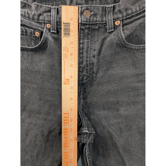 Vintage Levi's 551 Jeans Womens 4 Black Relaxed Fit Tapered Leg Made USA 90s - Picture 6 of 15